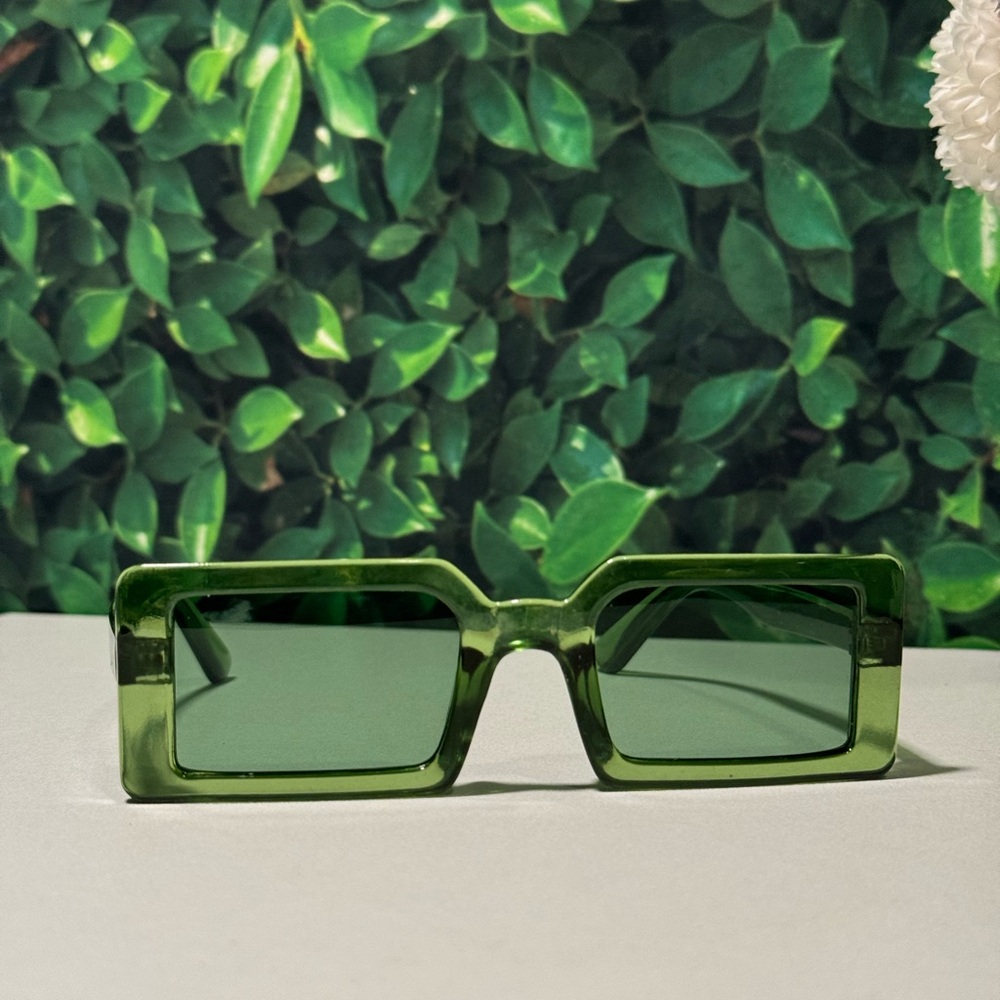 Candy Green Rectangle Stylish Sun Shades